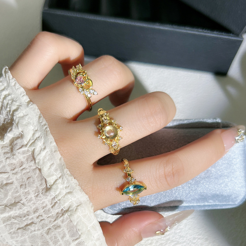 New summer accessories: Sweet love, pink diamond, fashionable and versatile ring, a light luxury and high-end ring with a unique feminine charm Application Scenario