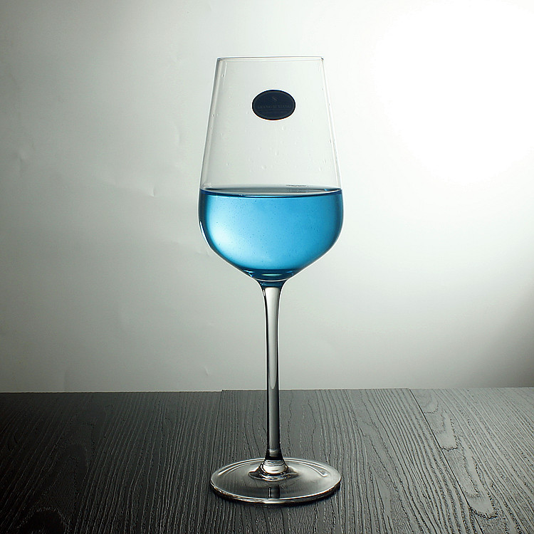Handcrafted crystal glass one-piece formed red wine glass gift box set, wine highball glass can be printed with logo details Picture