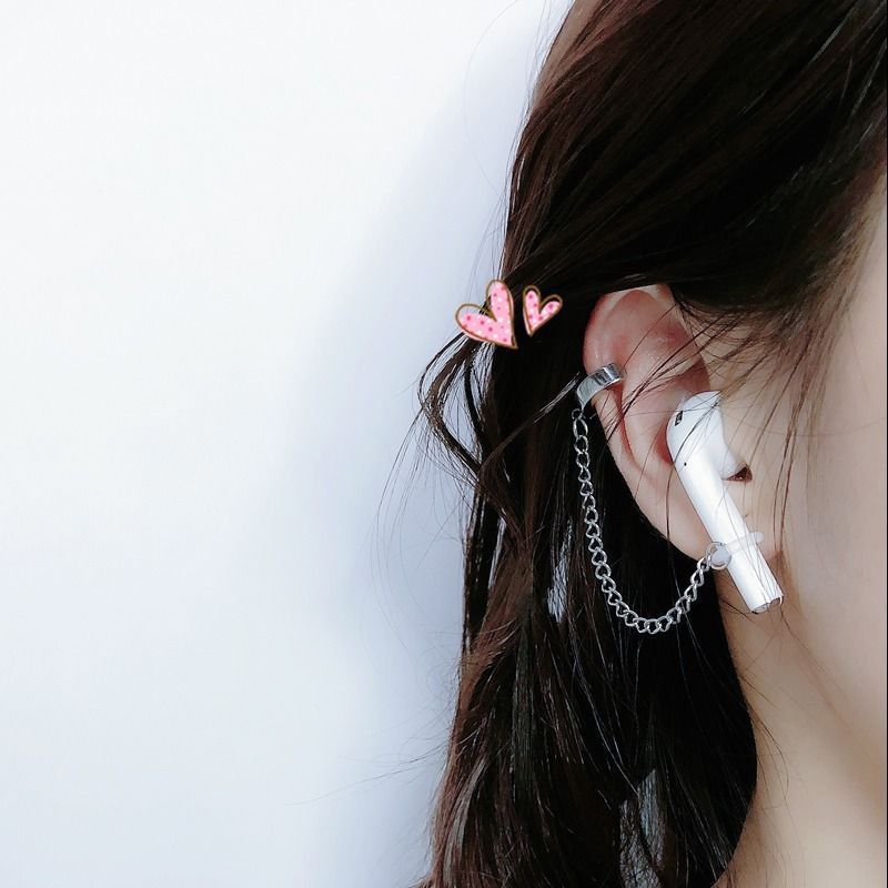 airpods anti-loss earrings, Apple Bluetooth wireless headphones, protective ear hooks, ear chains, men's and women's ear bone clips, no ear holes full figure