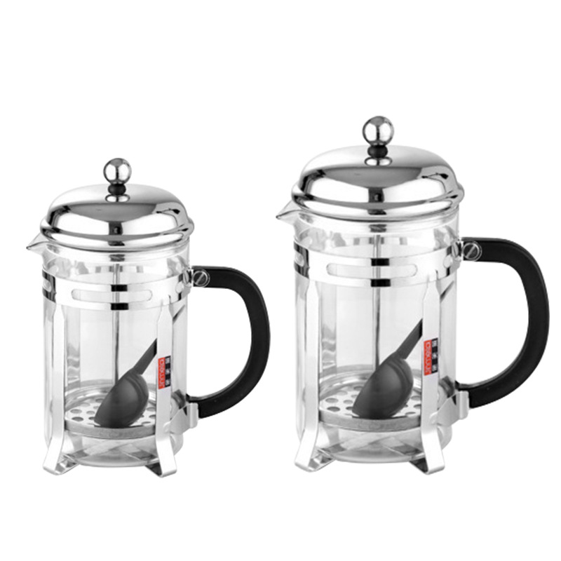Jinmeilai French press teapot, heat-resistant glass teapot, flower teapot craftsmanship, direct fire heating glass teapot, high boron teapot wholesale Specification drawing