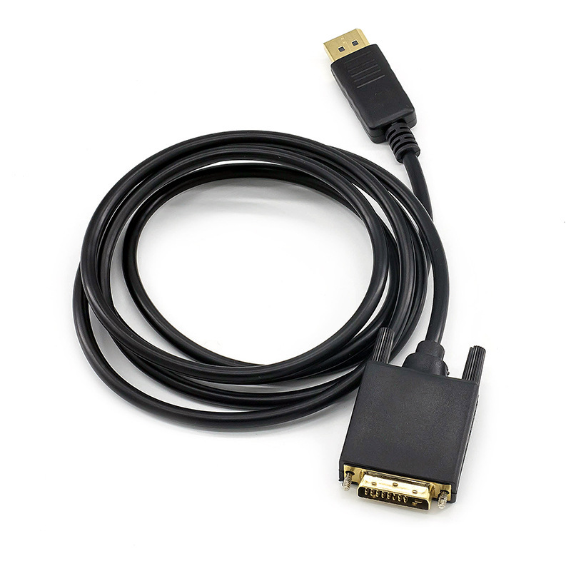 Wholesale dp to dvi 1.8-meter adapter cable, computer signal converter, dp to dvi 1.8-meter conversion cable Specification drawing