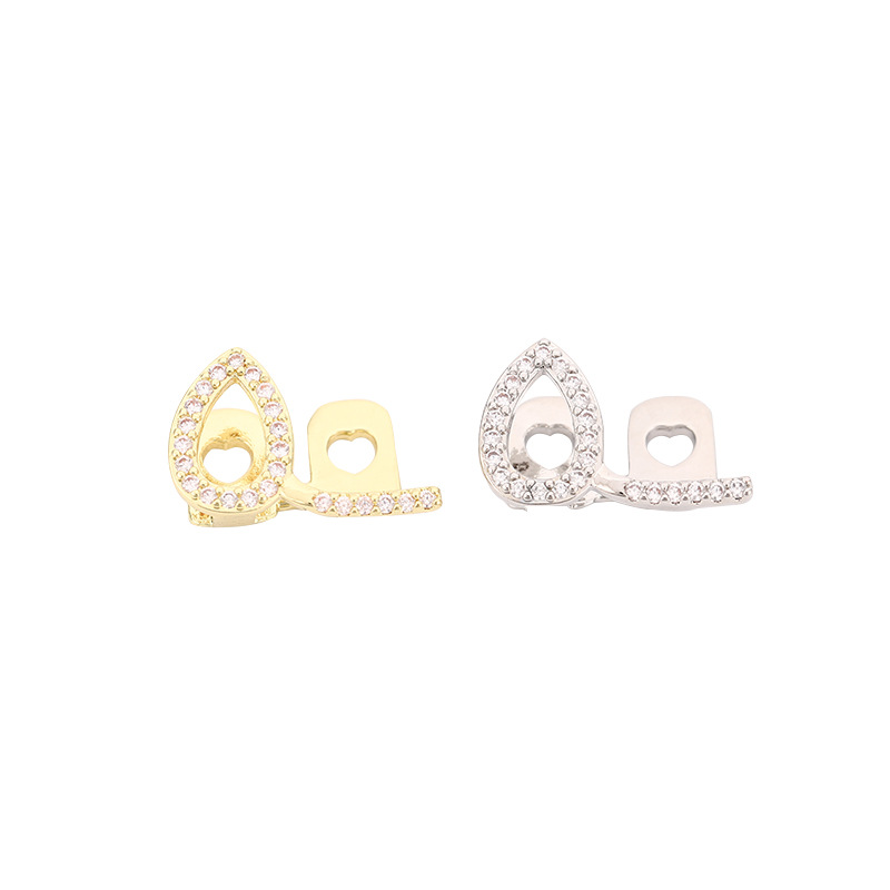Full diamond single-sided hollowed-out braces, Flame man, versatile and fashionable, single gold tooth Cosplay Halloween personalized teeth decoration Item Picture