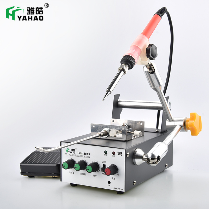 Automatic soldering machine, constant temperature soldering iron, Yahao manufacturer, 80W foot-operated soldering machine for circuit board wick soldering details Picture