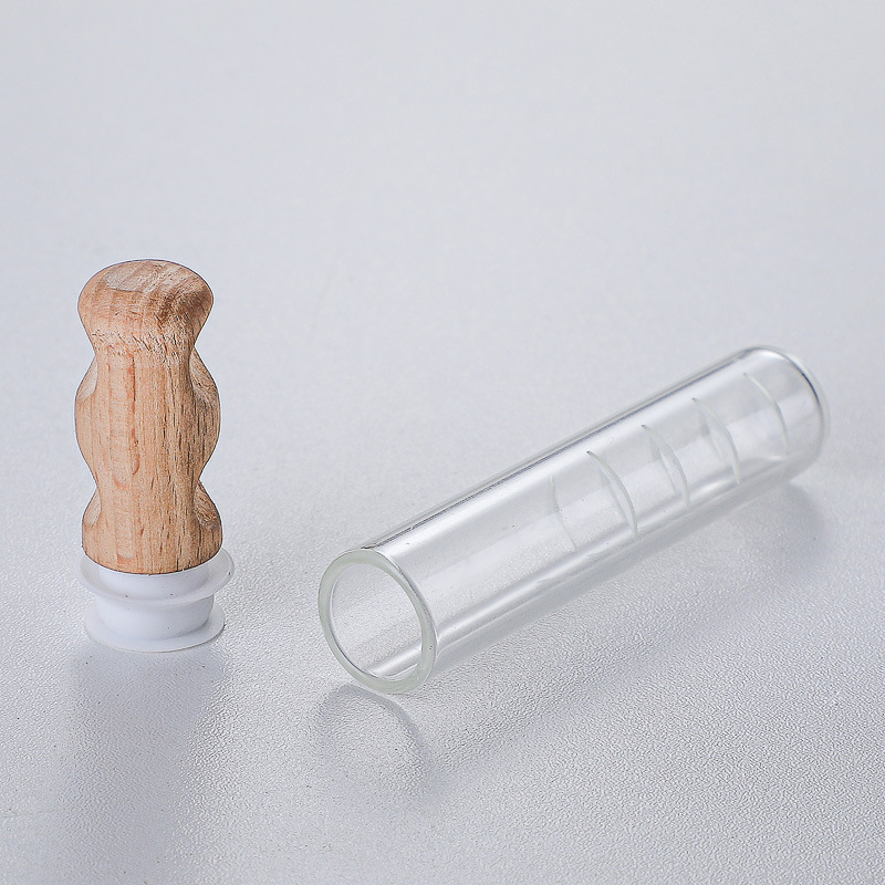 High borosilicate glass test tube tea brewer, wooden stopper tea filter, portable upgraded tea strainer, new popular tea set Application Scenario