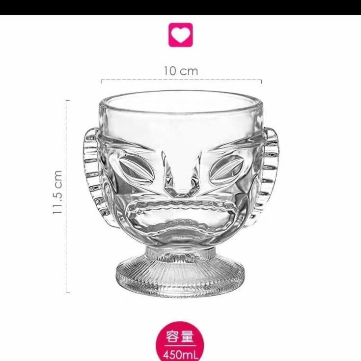 Hawaiian TIKI ghost face Tiki cocktail totem Juice bar drink cup Cocktail cup Cold drink cup Item Picture