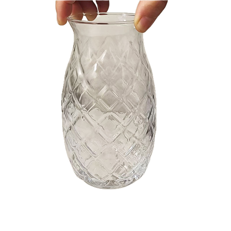 ins influencer pineapple cocktail cup, coffee cup, creative embossed cocktail juice glass cup, water cup and beverage cup Item Picture