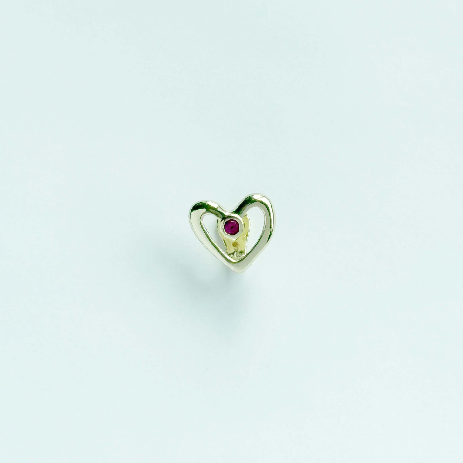 Cross-border love design: Single zircon shaped smooth zircon single braces for couples, suitable for both men and women details Picture