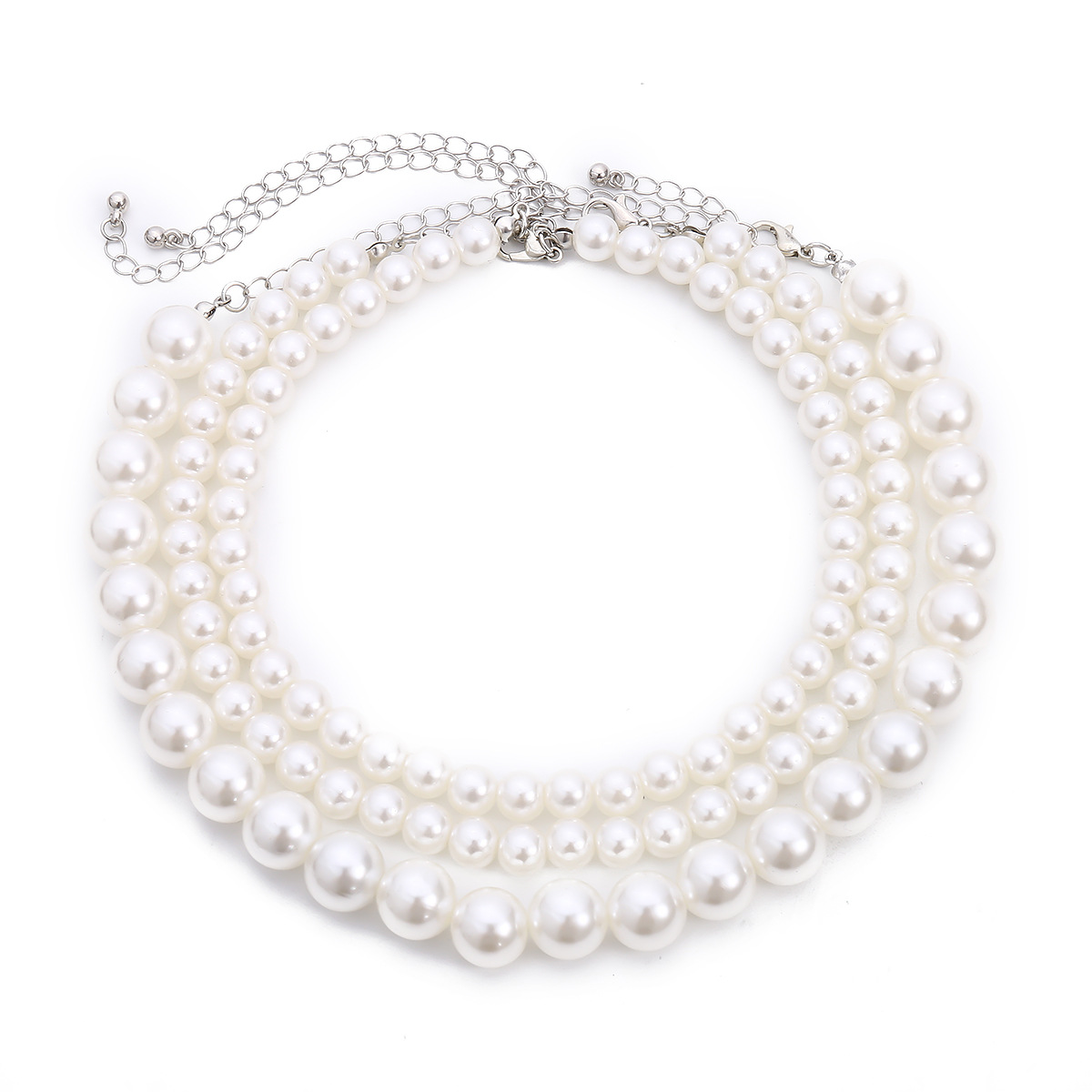 European and American fashion cross-border accessories, Bohemian-style multi-layered necklaces, popular pearl necklaces for mass street style Item Picture