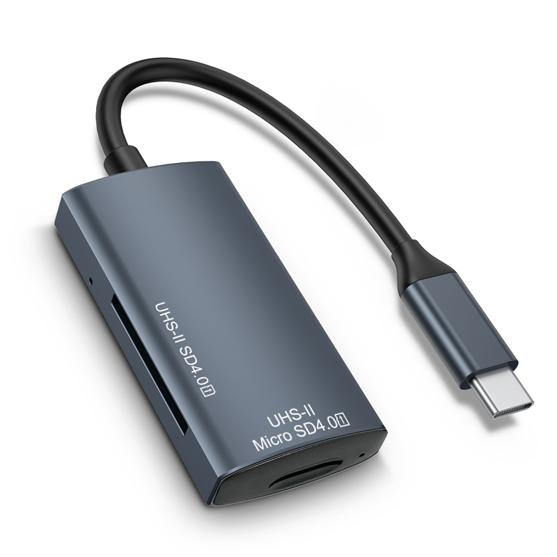 4.0 Card Reader uhs2 multi-in-one Type-C mobile phone memory card tf high-speed SD dual-head 3.0 card reader Item Picture