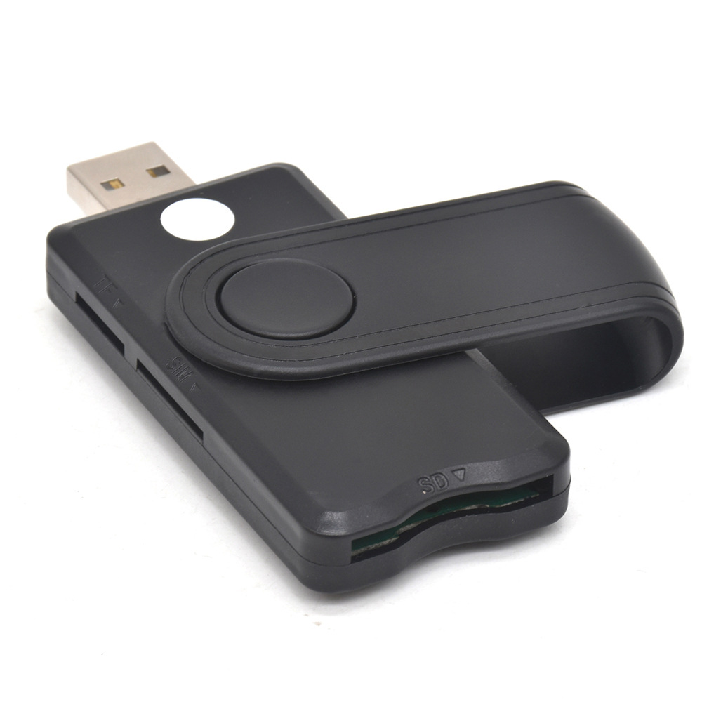 USB2.0 All-in-one Smart Card Reader SIM SD TF ID IC Smart Card Reader Application Scenario