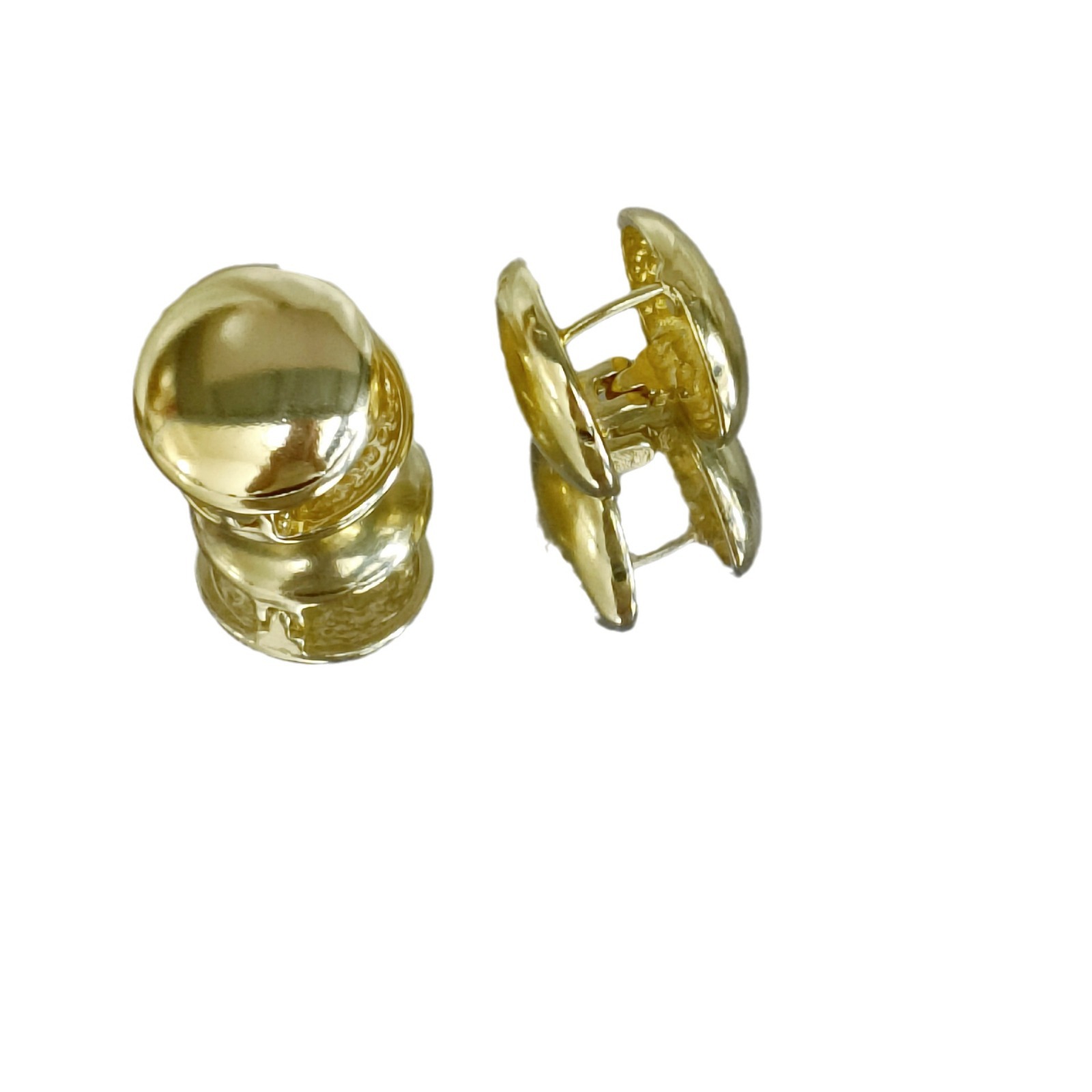 French retro high-end round ear buckles and stud earrings are simple, versatile and unique for daily commuting Item Picture