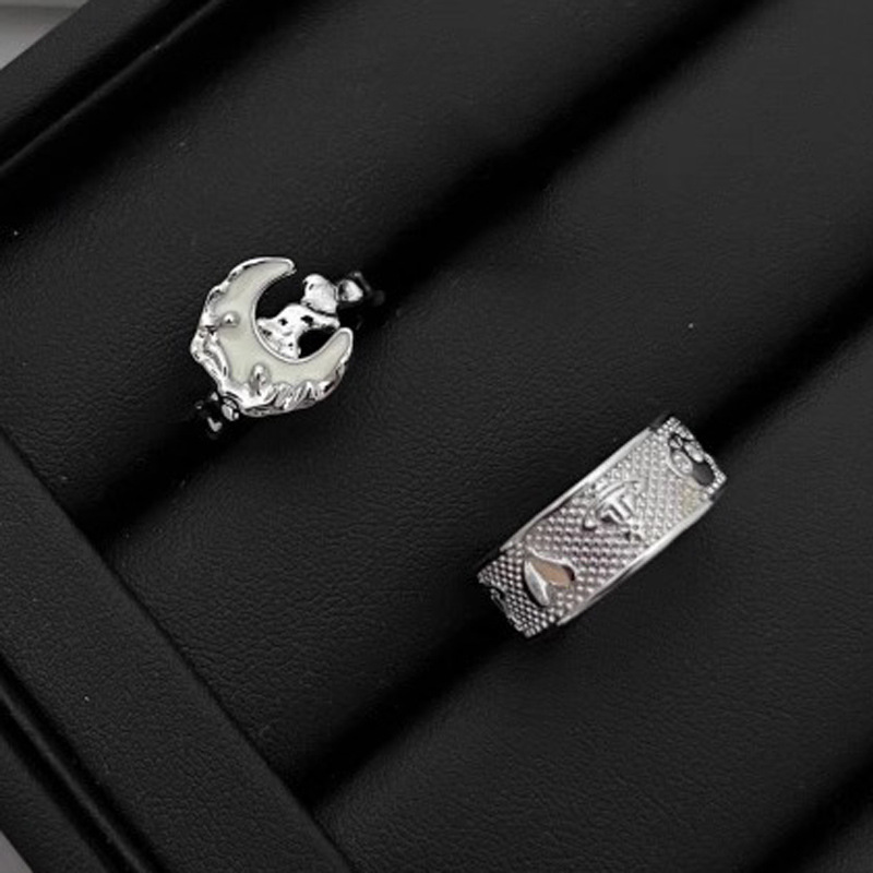 The ring, moon drop glaze, light luxury, ins, cold style, niche design, high-end, open ring, adjustable ring trend Application Scenario
