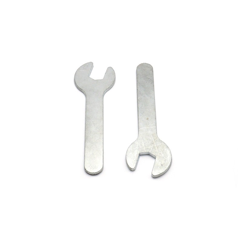 Single and double head simple wrench, galvanized one-time matching iron socket head, household bathroom furniture ultra-thin plate open-end wrench details Picture