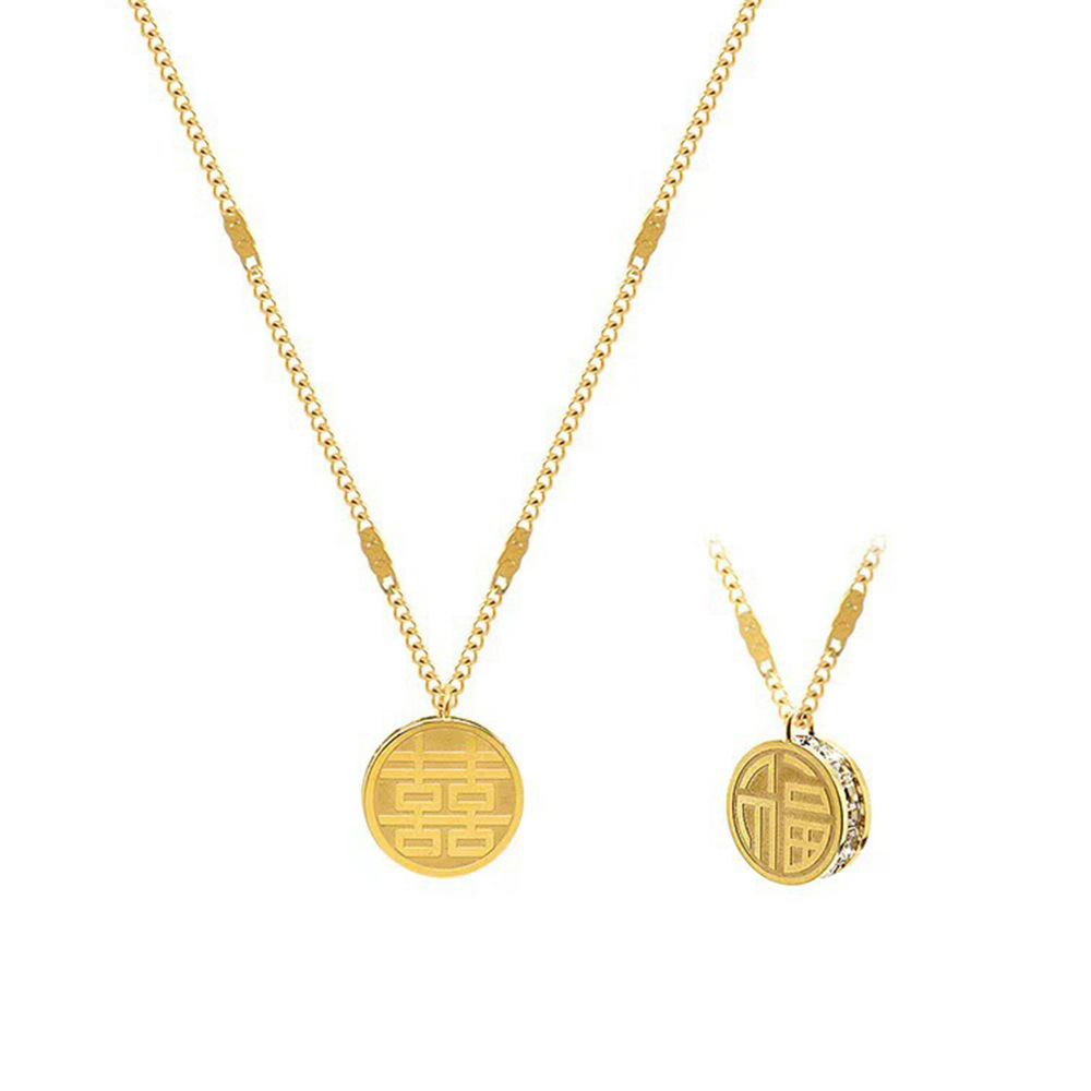 The 2024 new Husi necklace is a versatile, high-end, niche design with a light luxury collarbone chain that does not fade. It is a titanium steel accessory Item Picture