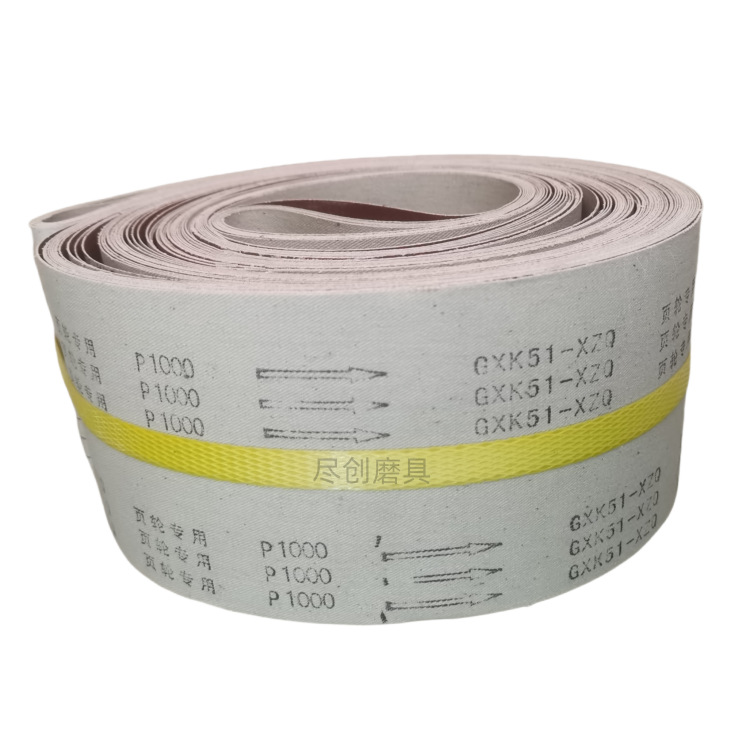 Triangle wire drawing machine sand belt 4600*100mm stainless steel wire drawing aluminum parts texturing and deburring KX167 alumina undefined