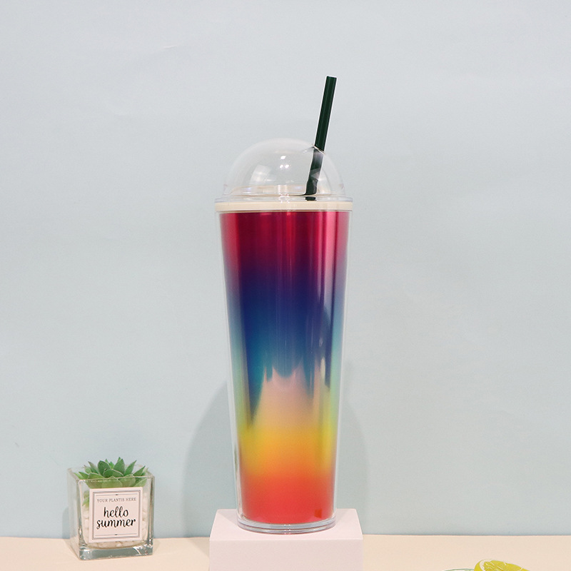 【 Processing and Customization 】 Fashionable insert piece arched lid ice cream cup for camping, photography, outdoor drinking, double-layer insulation Application Scenario