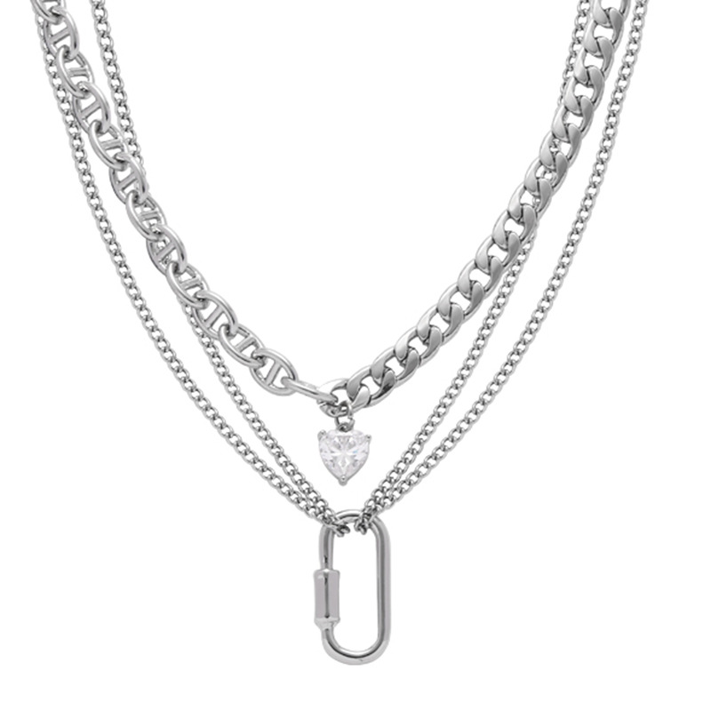 Necklaces, niche female accessories, snake-bone chains, ins accessories, fashionable accessories, high-end European and American neckchains, sweater chains, collarbone chains Item Picture
