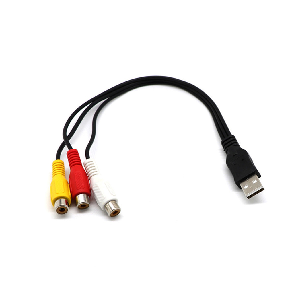 USB to Sanlianhua AV cable, USB to 3RCA audio and video cable, USB2.0 to 2RCA extension cable Application Scenario