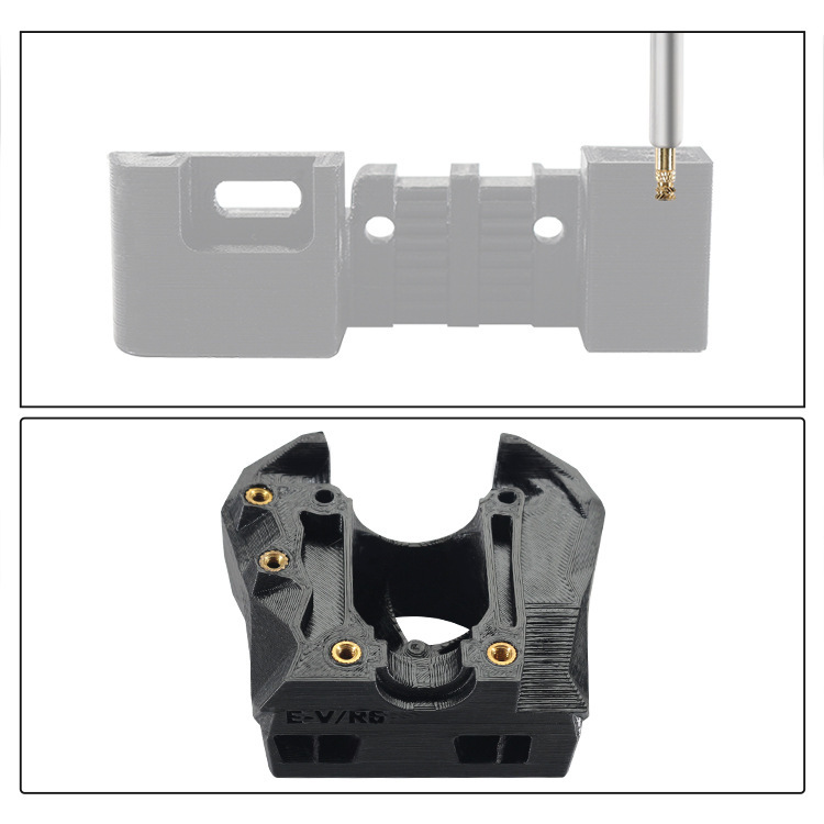 Hot-melt nut indenter, brass insert, embedding tool, soldering iron heating head, 3D printer accessories M2-M8M6 details Picture