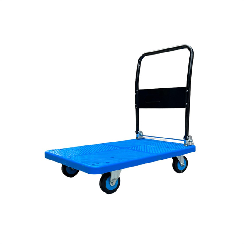 Guangchen trolley, pallet truck, flatbed truck, four-tube thickened silent trolley, four-wheel folding trailer, trolley Item Picture
