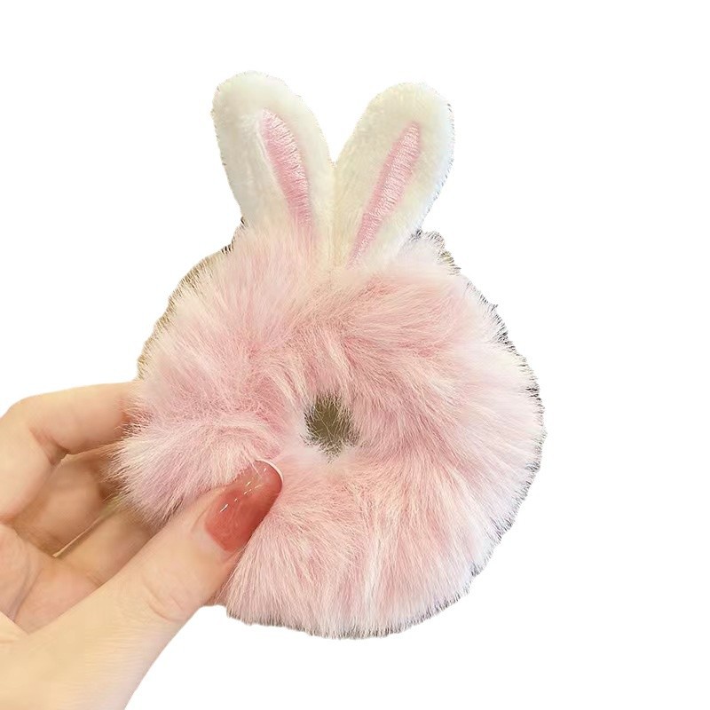 Cute rabbit ears, plush hair bands, children's hair ties, hair bands, night market stalls, hair bands, rubber bands, ladies Item Picture