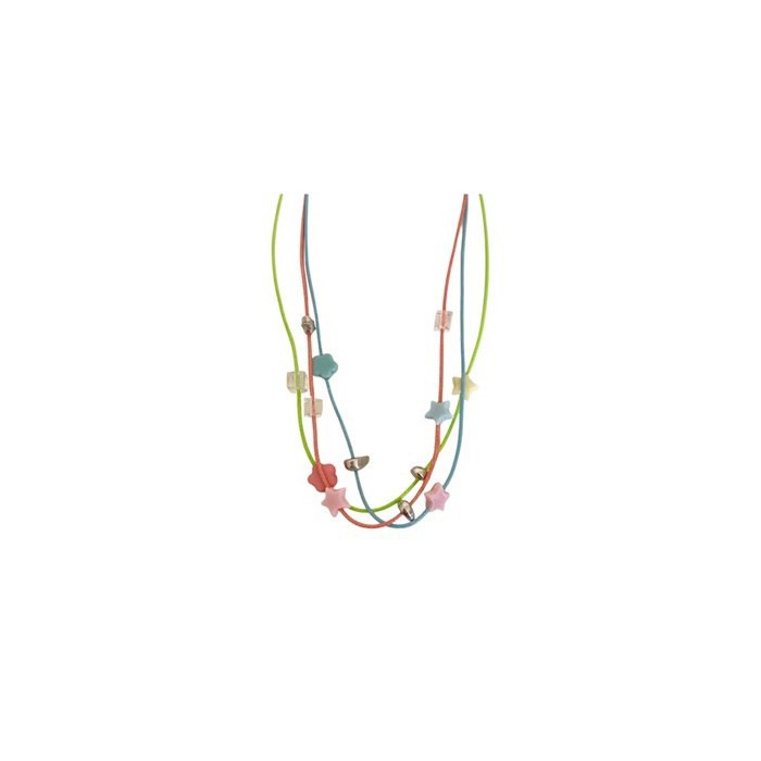 Dopamine colorful star necklace for girls, cute, sweet and cool y2k stacked collarbone chain, light luxury and niche choker necklace Item Picture