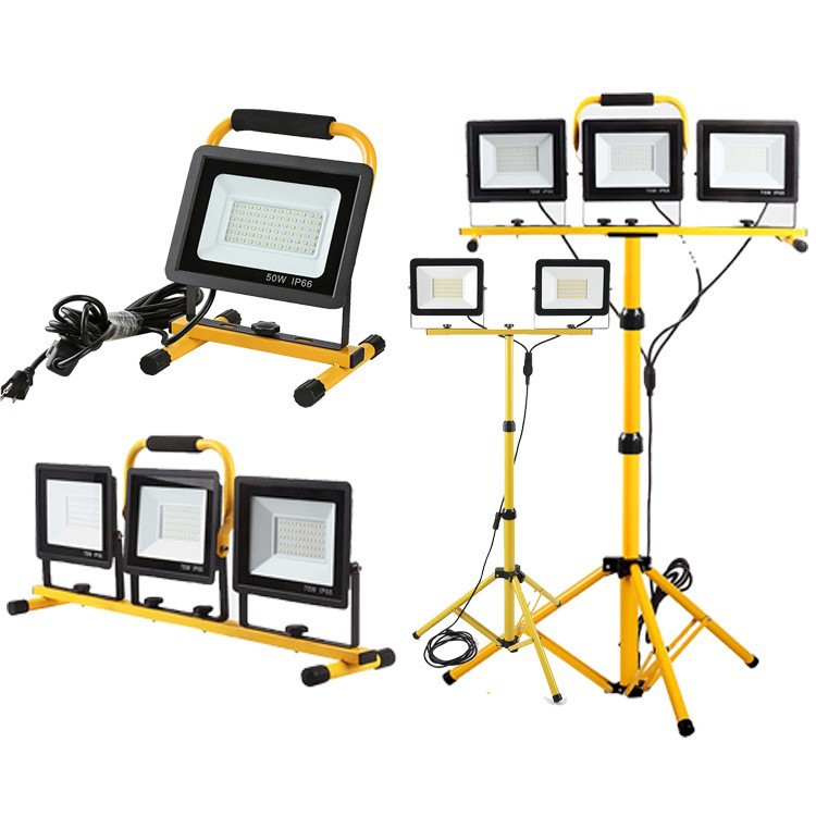 Amazon's best-selling led work lights, mobile stands, outdoor car repair searchlights, construction site lighting, mains floodlights Application Scenario