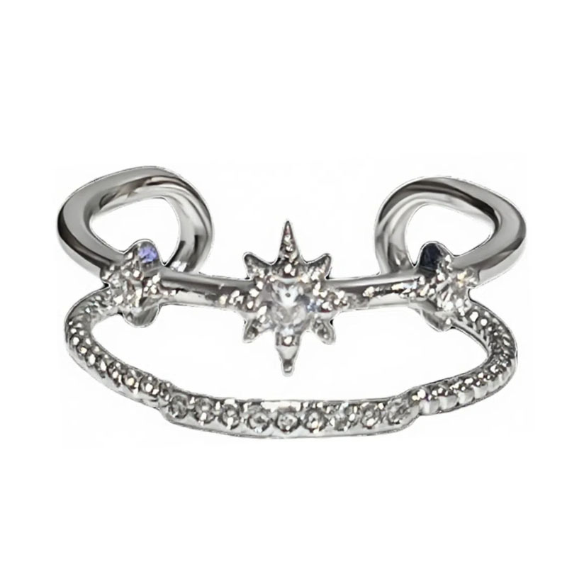 The new irregular flower enamel ring for girls in 2025 is a trendy and fashionable student-style best friend ring accessory Item Picture