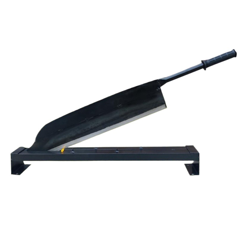 Household guillotine knife for cutting grass from cattle and sheep, manual guillotine machine for cutting grass, corn stalk gate knife, manganese steel forged old-fashioned binding knife Item Picture