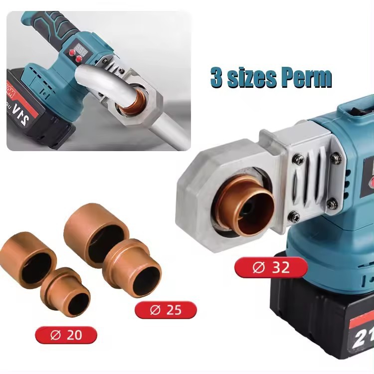 21V rechargeable lithium battery hot melt machine, PPR pipe hot melt device, temperature adjustable digital display cordless hot melt machine, cross-border Specification drawing