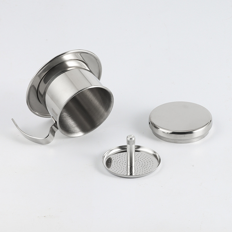 304 Vietnamese coffee pot, filter cup, drip pot, Vietnamese drip coffee pot, household coffee filter cup, hand-brewed coffee pot details Picture