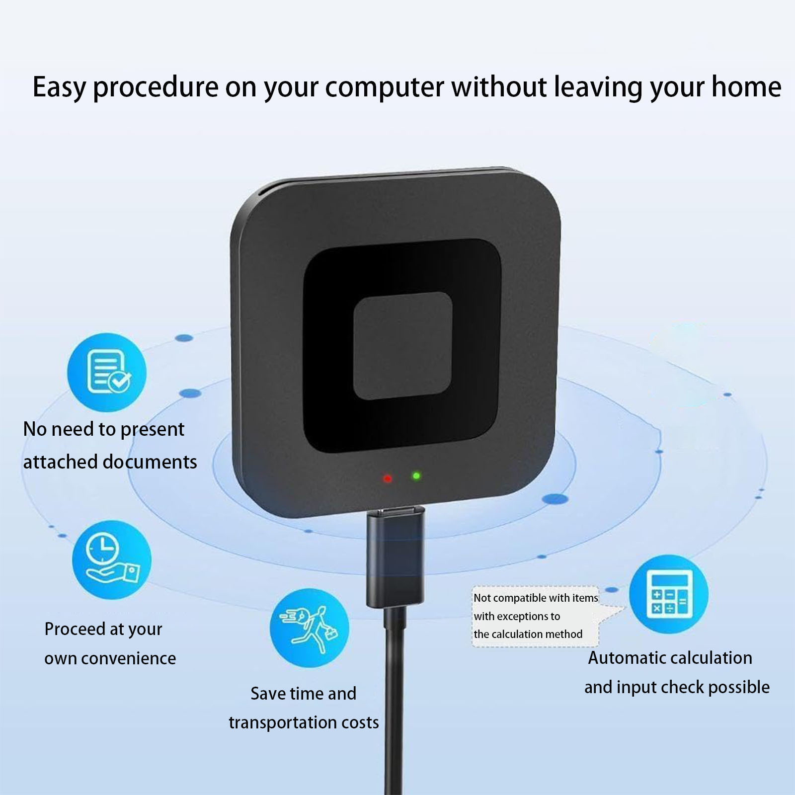 Cross-border usb2.0 Square smart Card Reader ATMCAC DNI IC Bank Card Tax Filing Smart Card Reader details Picture