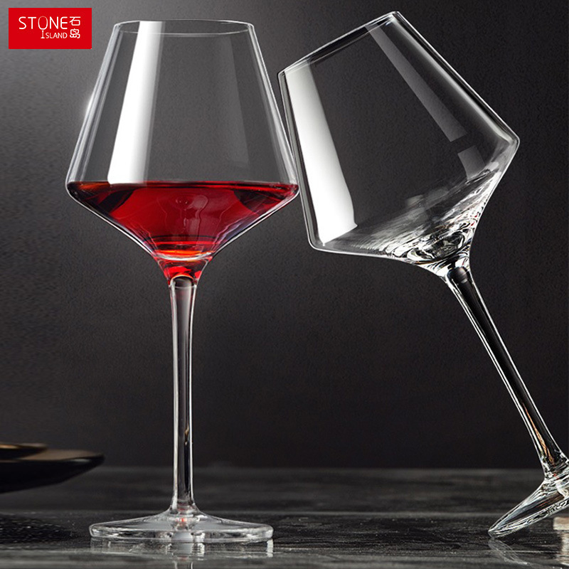 Wholesale of large Burgundy round-bellied red wine glasses, luxurious and creative high-end glass large-bellied grape goblets for home use details Picture