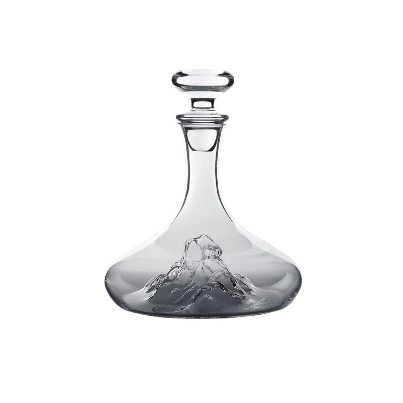 Creative iceberg wine decanter, light luxury high-end cinched waist and large belly wine divider, commercial high-appearance level grape wine divider Item Picture