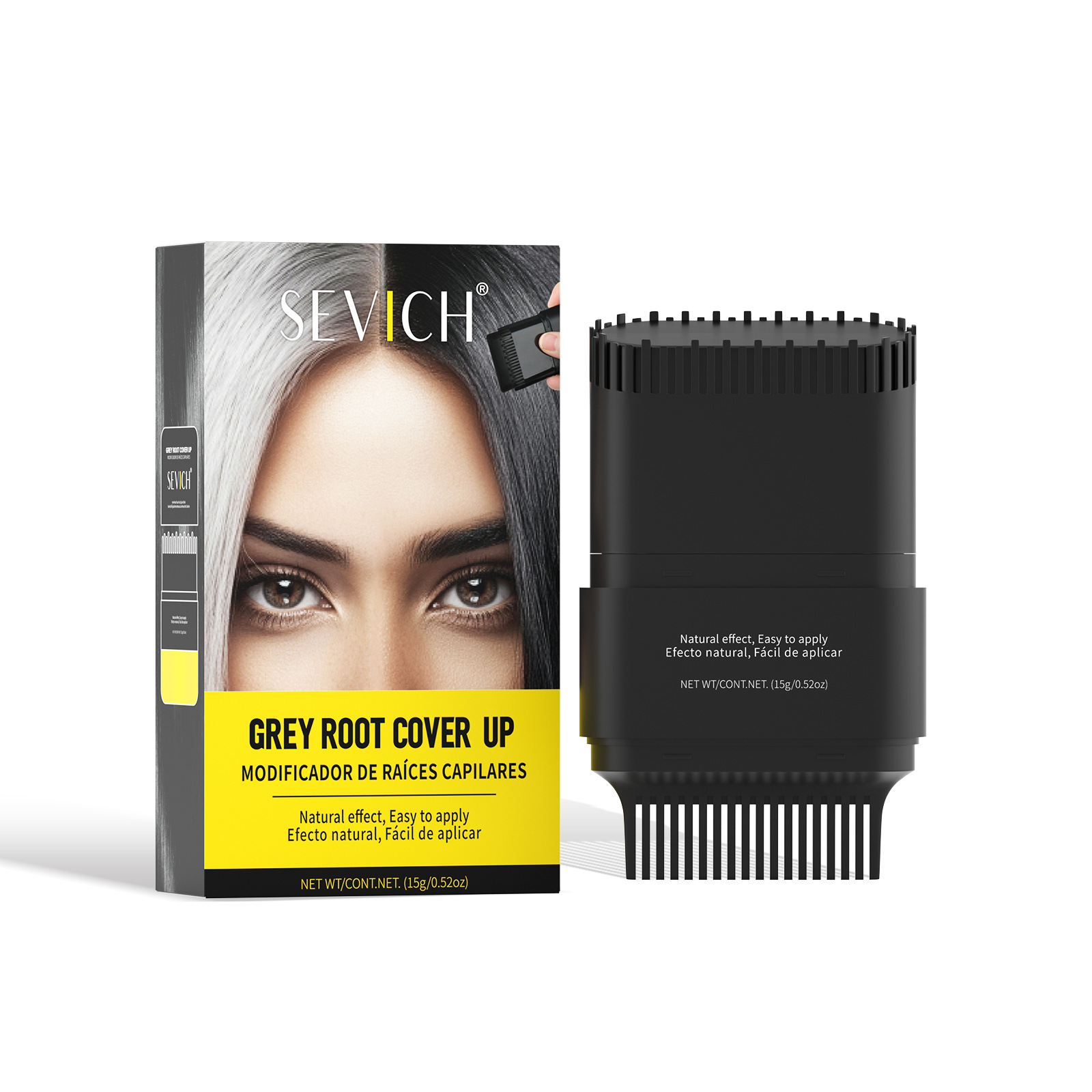 Cross-border white hair color-matching stick can easily cover white hair in one go. Fill the top of the head with natural, long-lasting and waterproof dyeing cream Item Picture