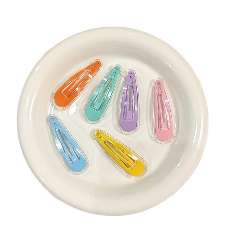 High-end handmade diy hair clips, water drop clips, children's hair accessories, colorful case hair clips, hair accessories, headwear, clothing accessories Item Picture