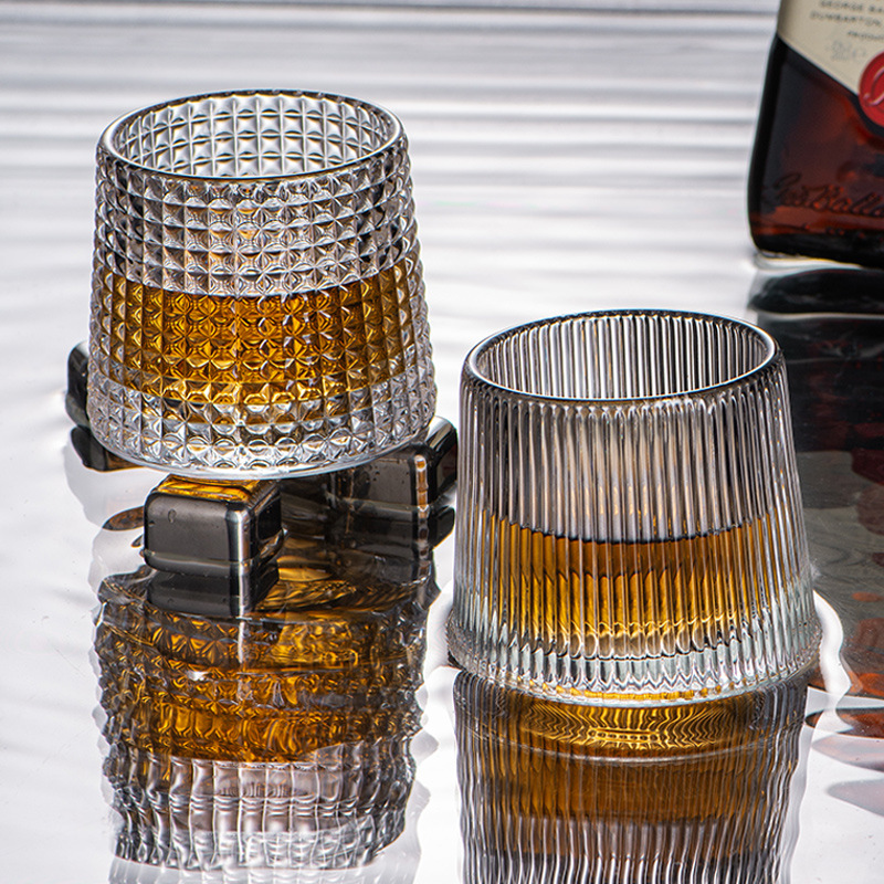 Creative unbreakable whisky wine glasses, spirits shaker cups, personalized cocktail cups, stress-relieving spinning cups, wholesale cross-border details Picture
