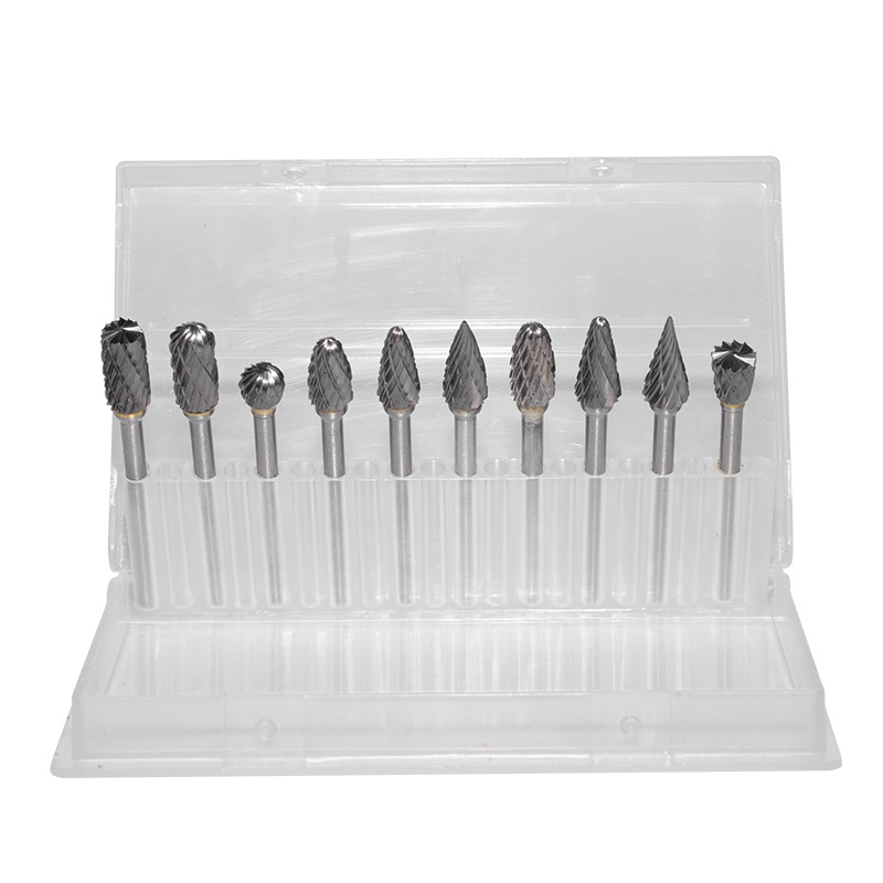 Rotary file, 3mm tungsten steel milling cutter, metal electric grinding head, thread hard alloy grinding head, engraving woodworking tool rolling Item Picture
