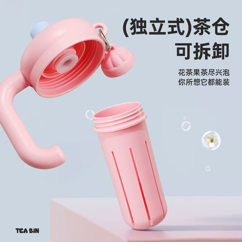 New cartoon insulated cup, 316 stainless steel water cup, outdoor portable ice cup, large-capacity thickened handle cup Application Scenario