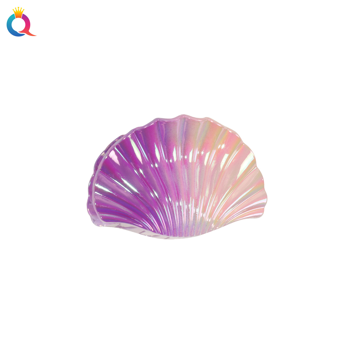 Qiyue Cross-border's best-selling ABS electroplated shell hair clips, seaside hair curls, claw clips, shark clips for the back of the head, and hair accessories wholesale Item Picture