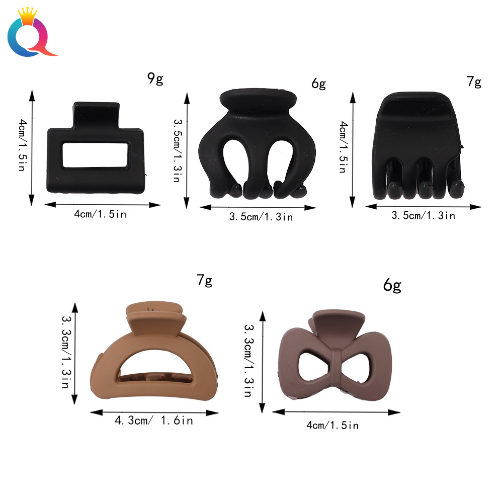Qiyue Amazon Cross-border matte high ponytail Grab Clip small hair clip, versatile shark clip hair accessories for going out Application Scenario