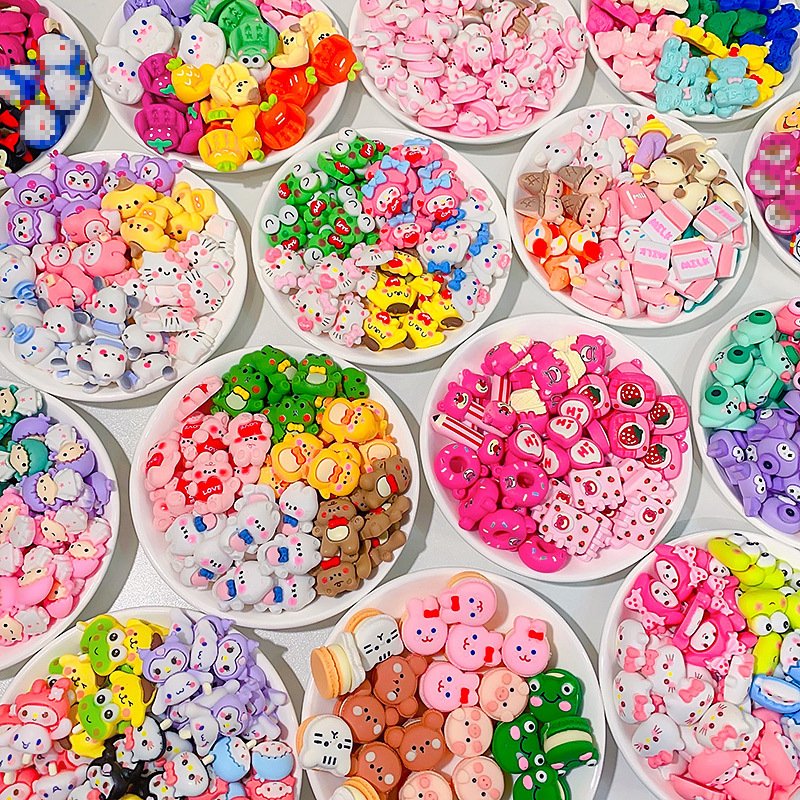 Cream glue resin accessories, DIY handcrafted hair clips, hair accessories, Douyin solid color water cups, pen holders, Crocs accessories Specification drawing
