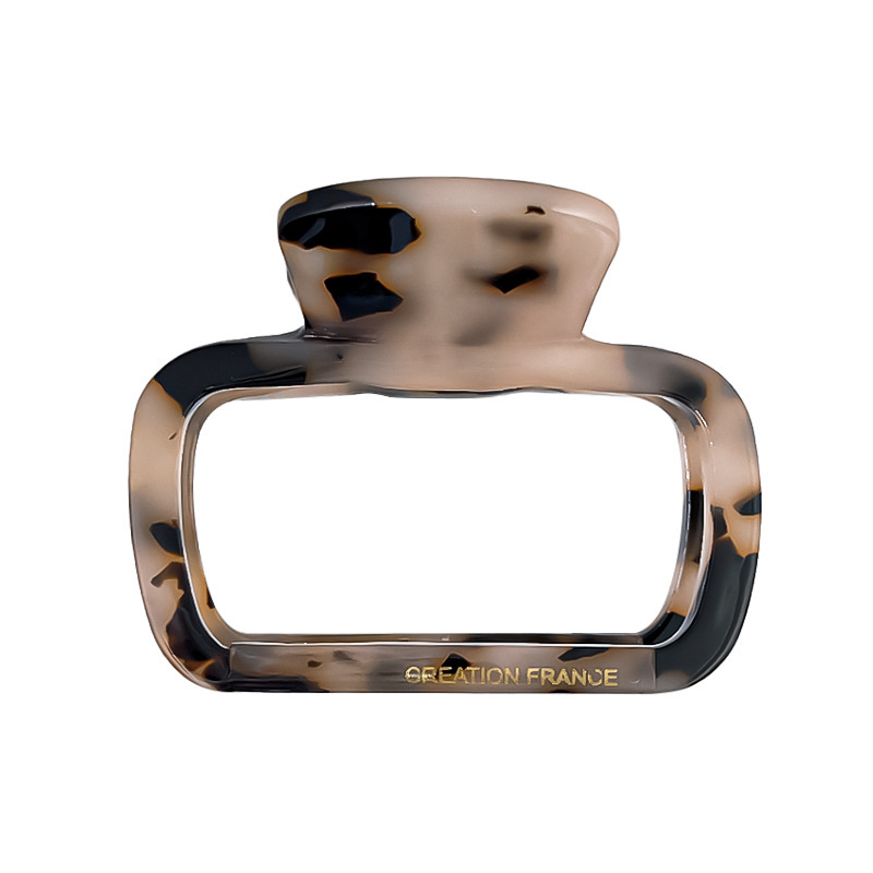 European and American acetic acid retro clip, leopard print tortoiseshell large shark clip, high-end hair clip, hair grip, back of the head headwear Item Picture