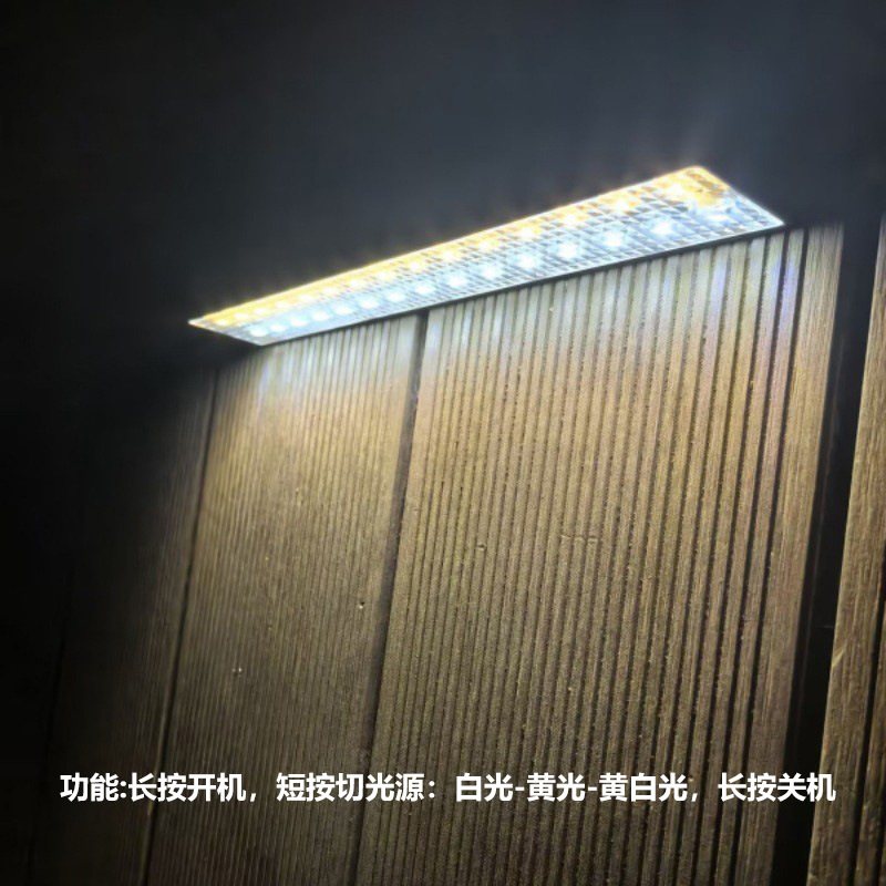 Wholesale of outdoor solar garden lights that automatically turn white when it gets dark, warm light wall lights, shop sign lighting and atmosphere wall-washing lights details Picture
