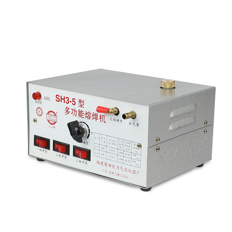 Juli brand multi-functional fusion welding machine, gold, silver and copper metal welding and melting jewelry equipment, six-speed leather tiger fire blowing gun Item Picture