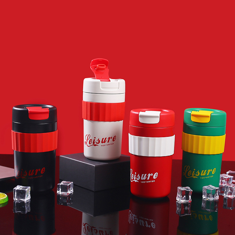 Original and personalized cola cups, couple coffee cups, travel cups, 304 stainless steel car insulated cups, portable wholesale full figure