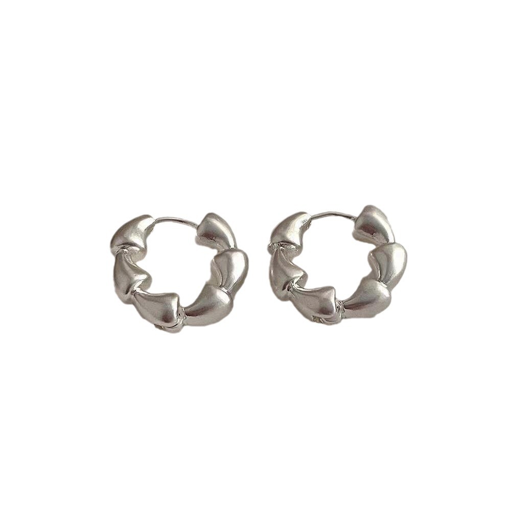 Metallic texture, European and American style ear loops, ins, niche, versatile, personalized and fashionable design, retro and high-end ear accessories Item Picture