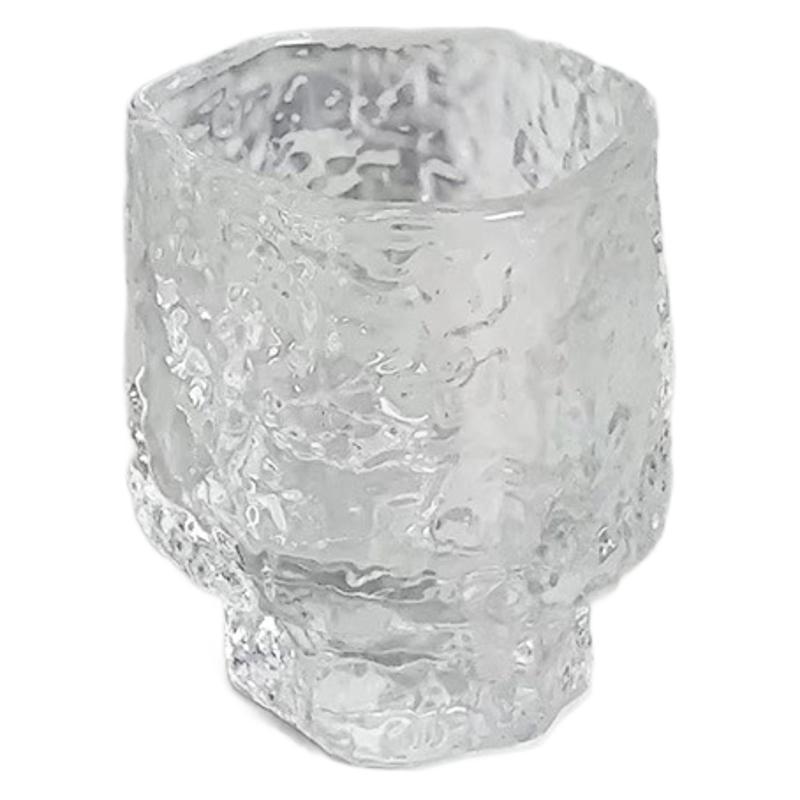 Chinese-style glazed master's cup, pleated small tea cup, Kung Fu tea cup, household single cup, tea tasting cup, glass vintage clear wine cup Item Picture