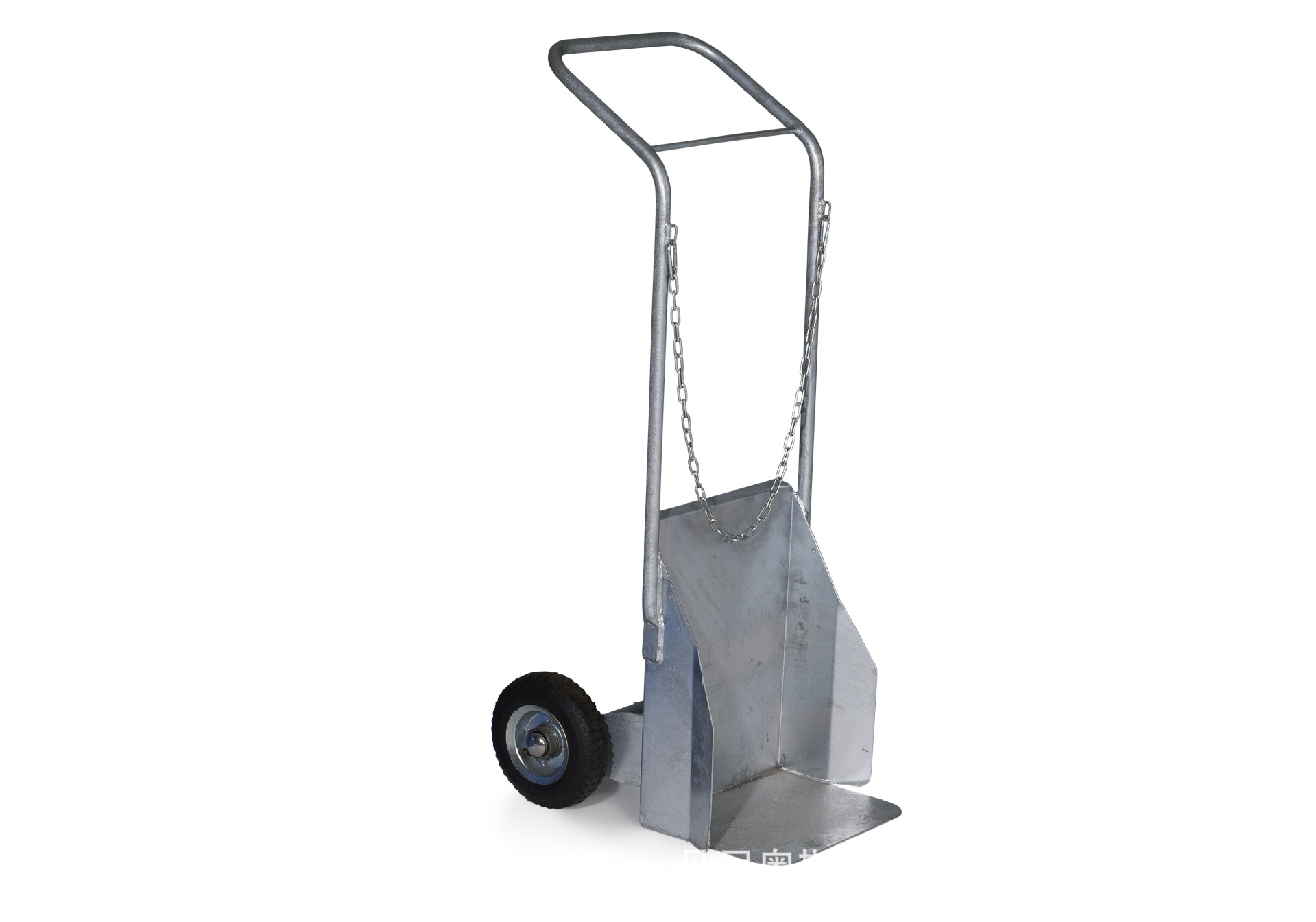 DENIOS steel gas cylinder trolley, laboratory liquefied gas cylinder transporter, plastic steel cylinder and gas cylinder hand-pulled trolley undefined