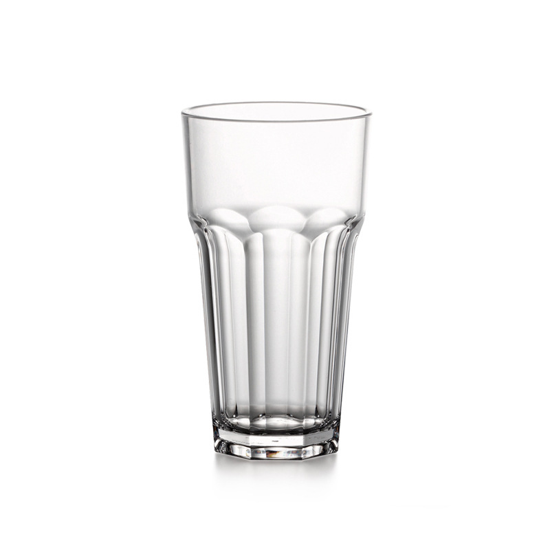 Acrylic plastic beer mugs, transparent, anti-drop, thickened and raised octagonal cups, commercial water cups for bars and KTVS, beverage cups Item Picture